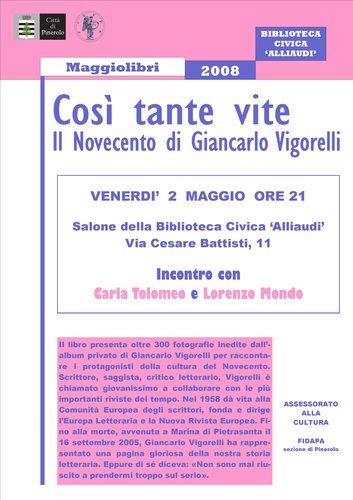 COSI’ TANTE VITE