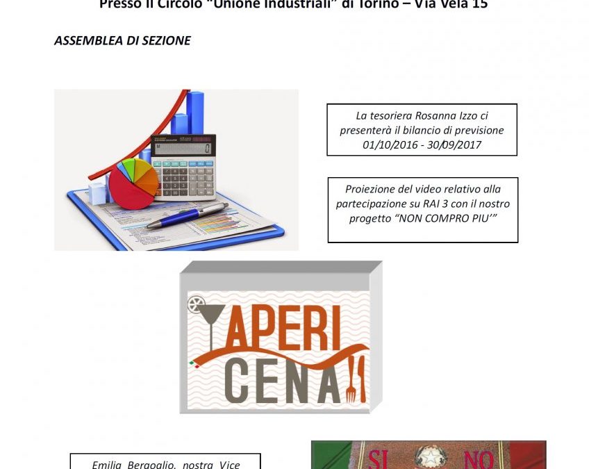 Assemblea di Sezione – “Referendum Costituzionale, le ragioni del si e del no”