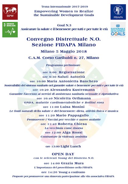 Convegno distrettuale N.O. Sezione FIDAPA Milano