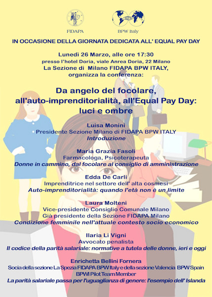 Giornata dedicata all’ EQUAL PAY DAY