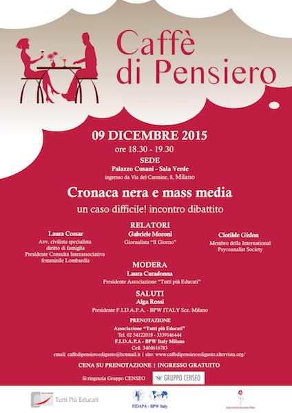 Incontro dibattito su CRONACA NERA e MASS MEDIA