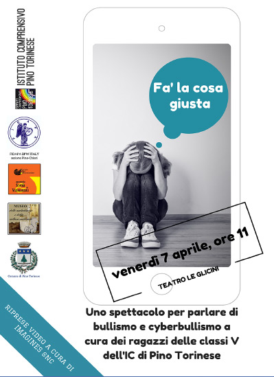 Approfondimento sullo spettacolo teatrale del 7 Aprile sul progetto bullismo e cyberbullismo.