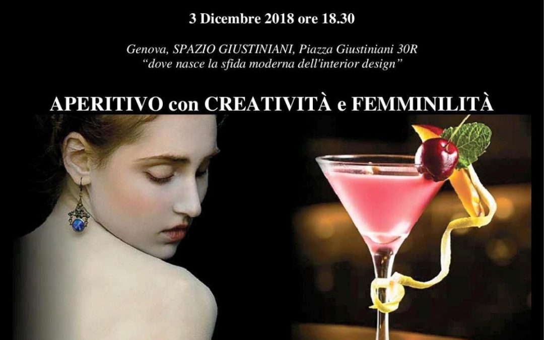 3 dicembre 2018 APERITIVO con CREATIVITA’ e FEMMINILITA’ dedicato al TEMA NAZIONALE FIDAPA