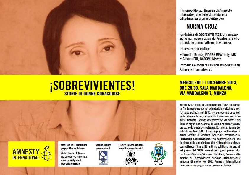 Sobrevivientes. Storie di donne coraggiose