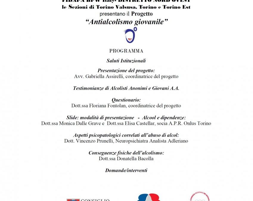 Antialcolismo giovanile