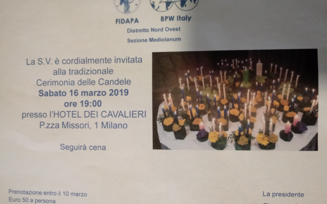 Cerimonia delle Candele 2019