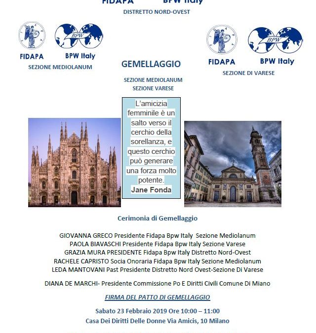 Gemellaggio Mediolanum – Varese