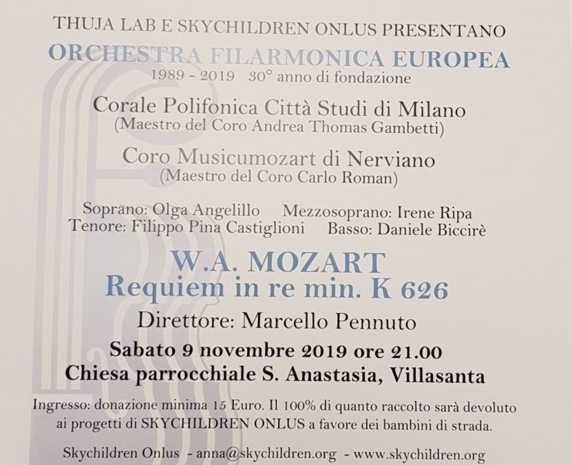 Concerto benefico a favore di Skychildren