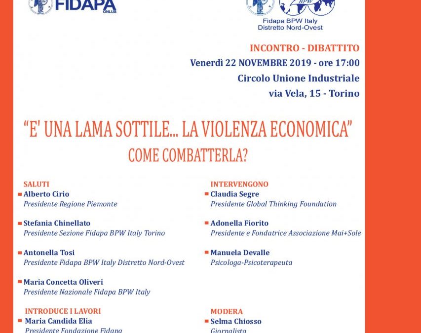 LA VIOLENZA ECONOMICA, COME COMBATTERLA