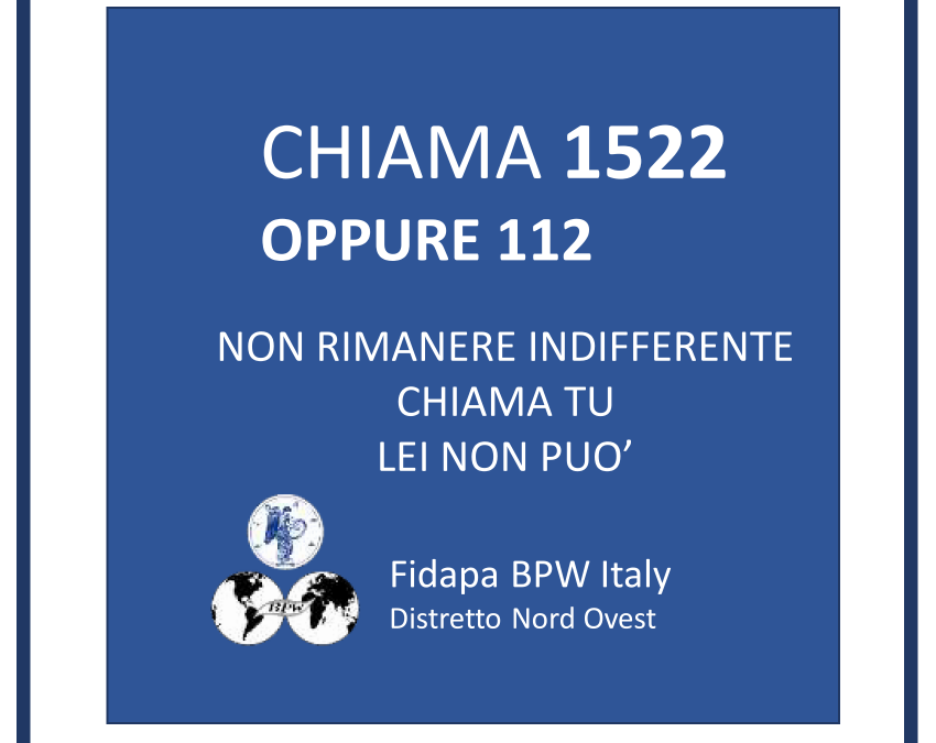 #iorestoacasaSICURA. Chiama tu, lei non può