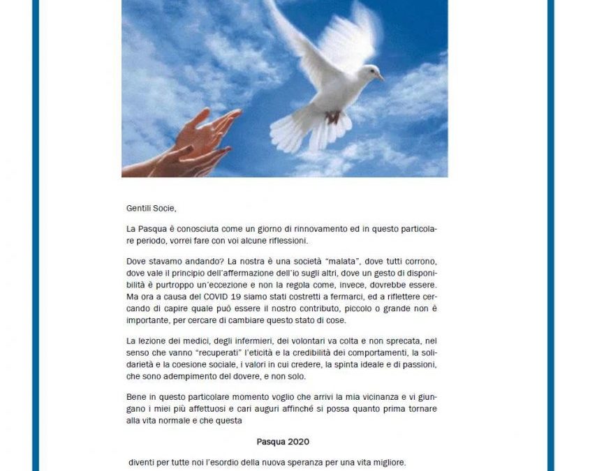 Gli auguri di Pasqua della Presidente Fidapa BPW Italy – Sezione Torino