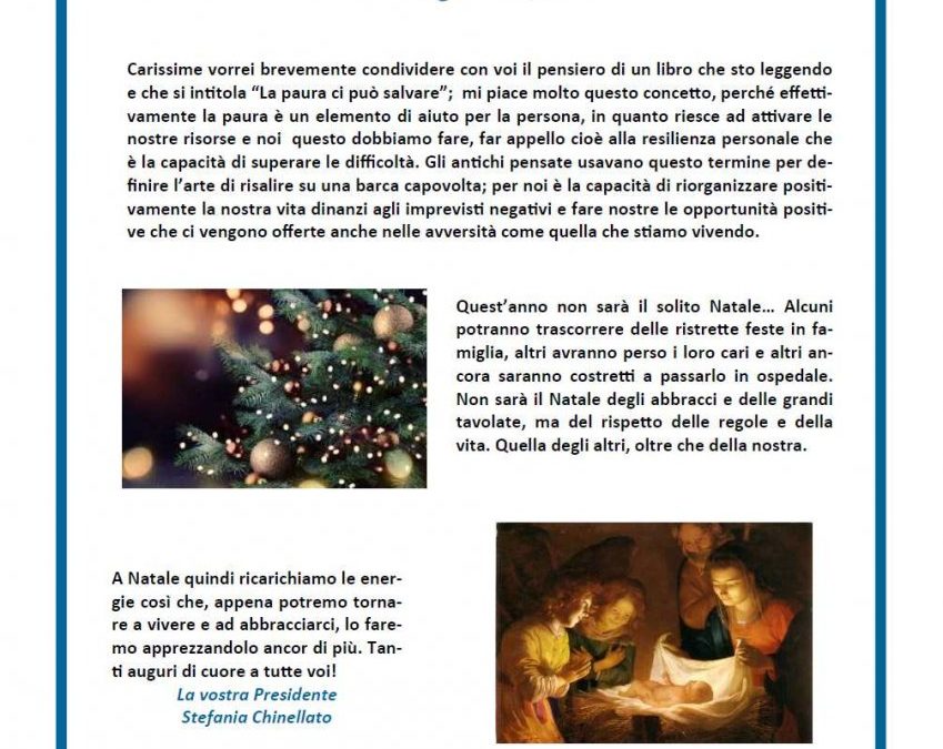 Auguri per il Santo Natale dalla Presidente alle Socie