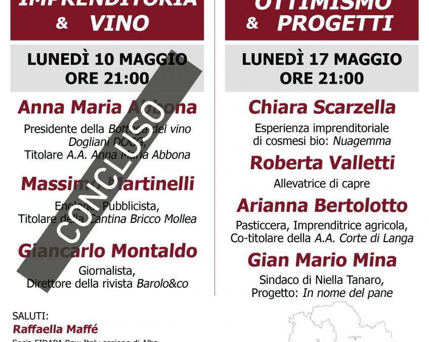 DIREZIONE ALTALANGA – due webinar su Imprenditoria & vino e Ottimismo & Progetti