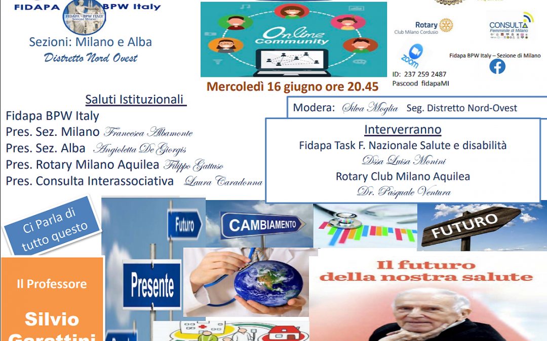 IL FUTURO DELLA NOSTRA SALUTE – INCONTRO CON SILVIO GARATTINI