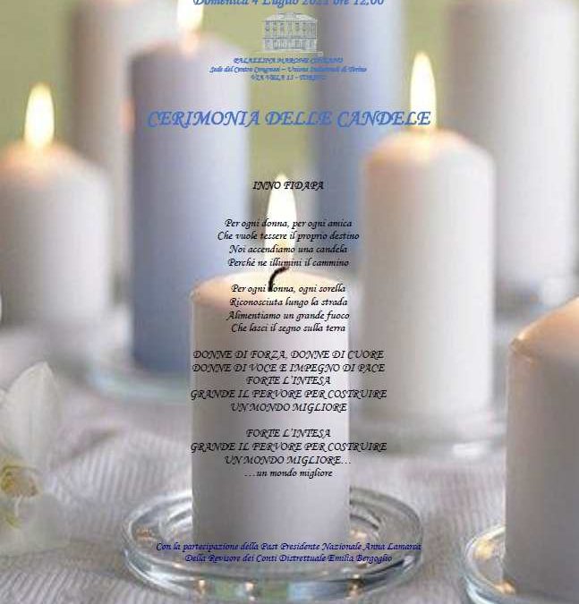 4 luglio 2021 “Cerimonia Candele 2021”