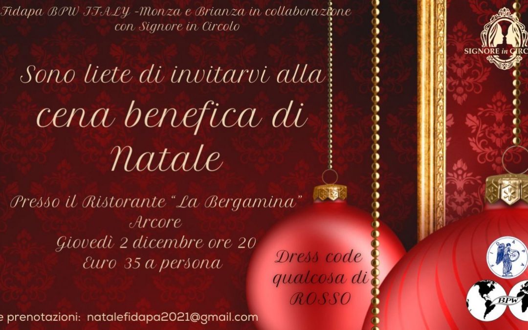 Cena di Natale “Nel nome della donna”